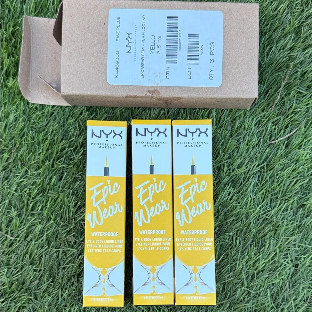 NYX Epic Wear Waterproof Eyeliner Set - Vibrant Yellow
